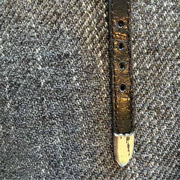 Brighton Mickey Silver Plated Leather Victorian Hearts Buckle Bracelet 1990’s - Picture 5 of 8